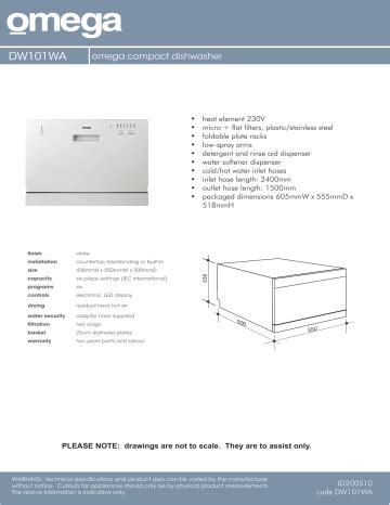 omega dw101wa instructions.